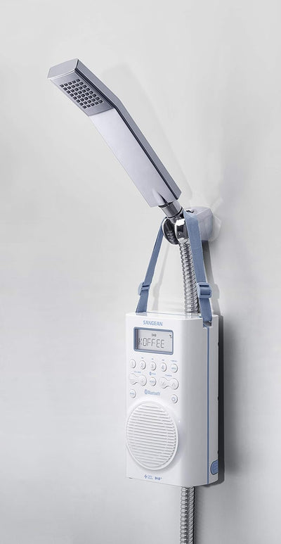 Sangean H-205D BT Wasserdichtes Duschradio (Bluetooth, DAB+, UKW-RDS, wasserdicht nach JIS7)