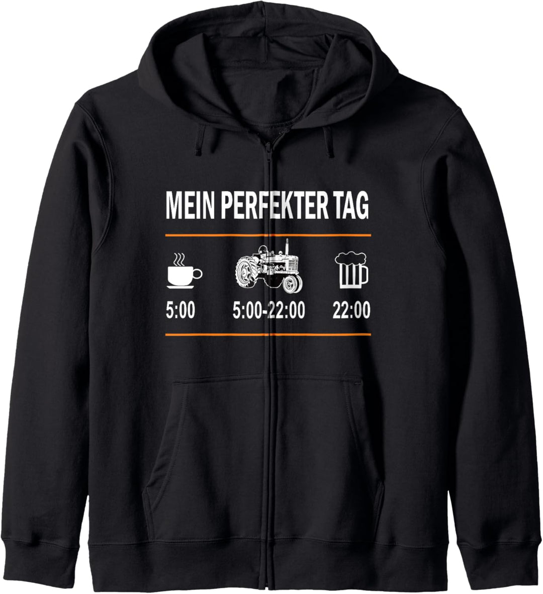 Mein perfekter Tag Traktor Fahren Bauernhof Landwirtschaft Kapuzenjacke
