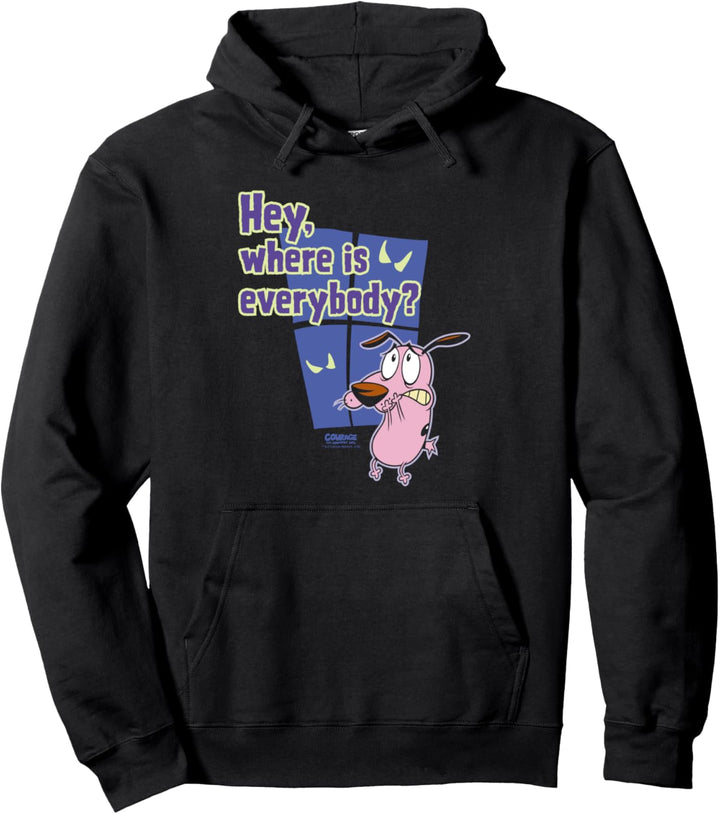 Courage the Cowardly Dog Where Is Everybody Pullover Hoodie