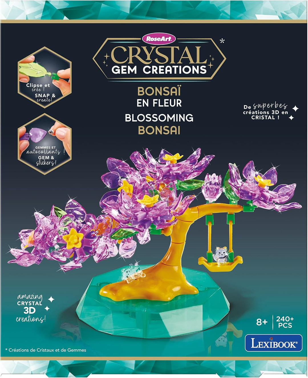Lexibook, Kristall-Bonsai, lila/pink/grün, CRSS58