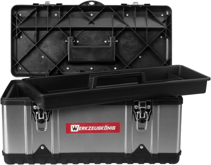 Werkzeugkoffer Edelstahl Kunststoff Grösse XL 58 x 31 x 25,5 cm Edelstahl - Grösse XL - 25 Liter, Ed