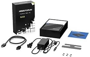 Mini PC Lüfterlos Celeron N4020 (bis zu 2.8 GHz) 4GB DDR4/64GB eMMC Mini-Desktop-Computer HDMI und V