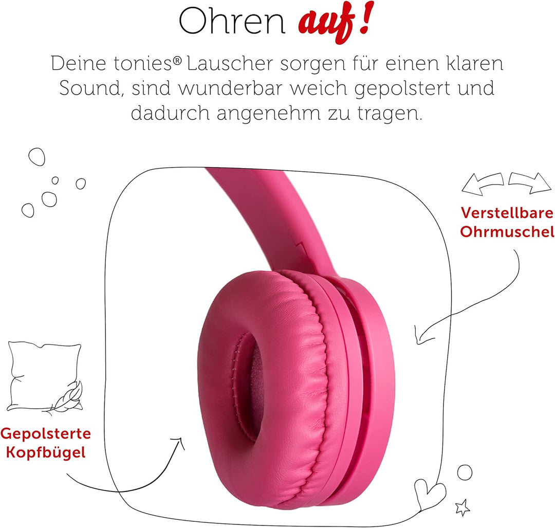 tonies-Lauscher – verstellbare &amp; Faltbare Kinder Kopfhörer mit Lautstärkebegrenzung, Over Ear Kopfhö