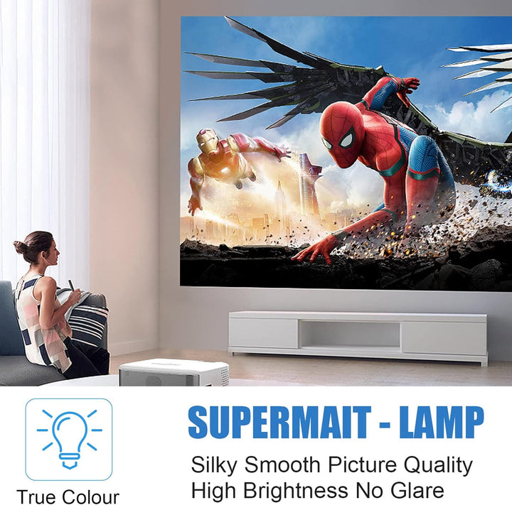 Supermait VLT-HC3800LP 499B056O20 Beamerlampe Ersatz Projektorlampe Birne mit Gehäuse Kompatibel mit
