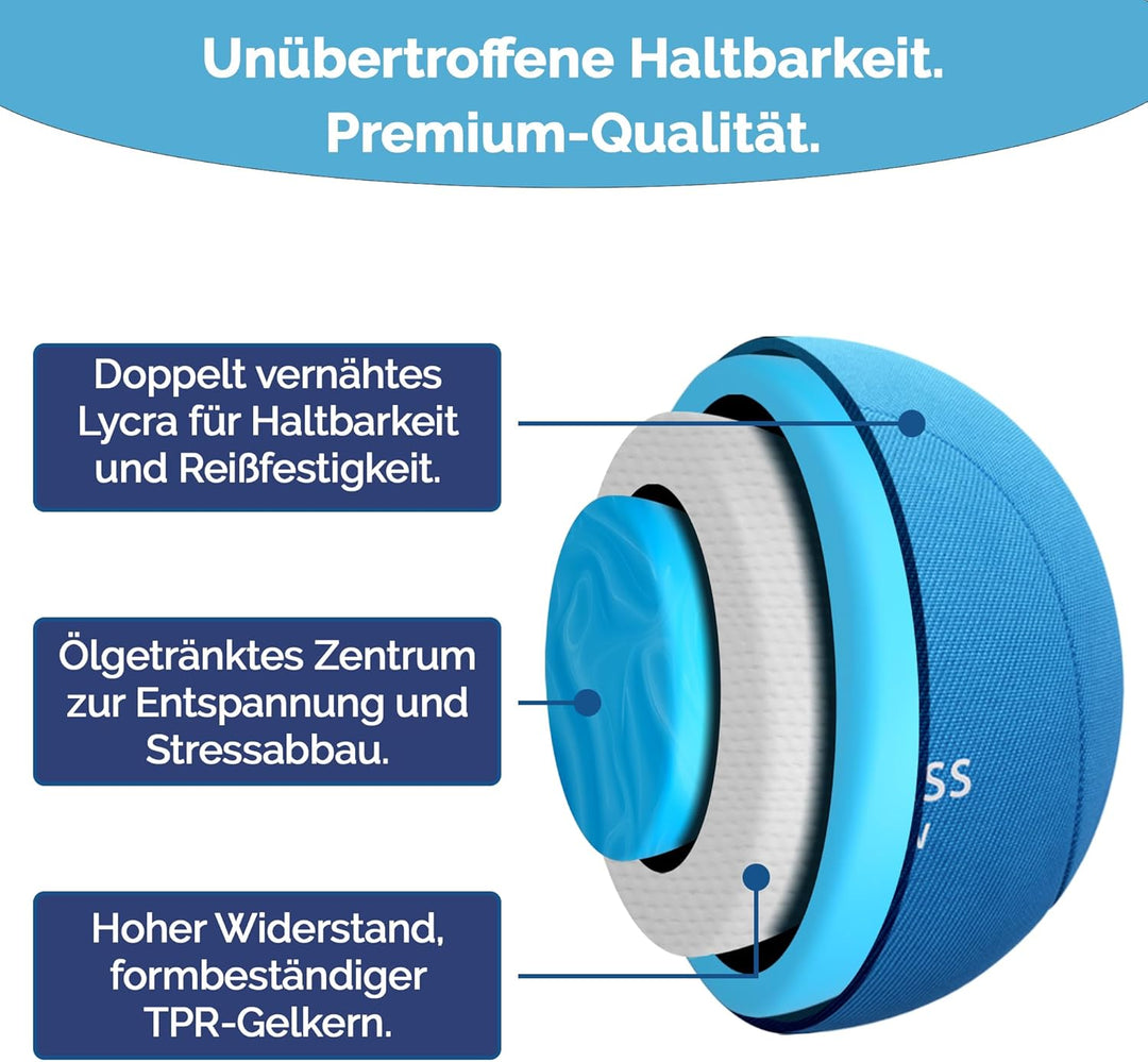 MindPanda Geist & Körper Gel-Stressball für Erwachsene – Handtherapie Anti Stress Bälle Quetschbälle