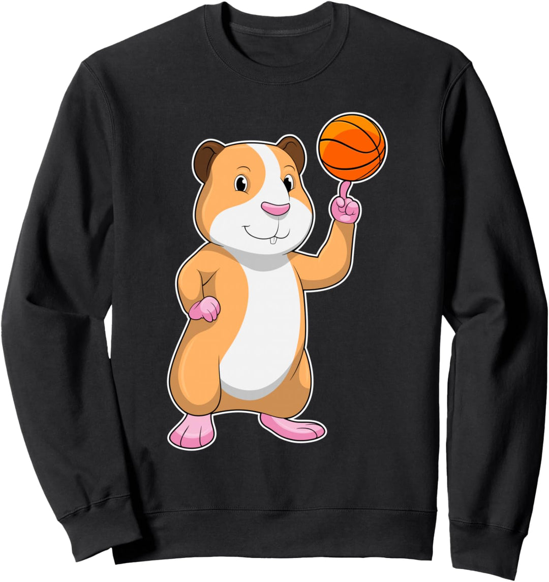 Meerschweinchen Basketballspieler Basketball Sport Sweatshirt