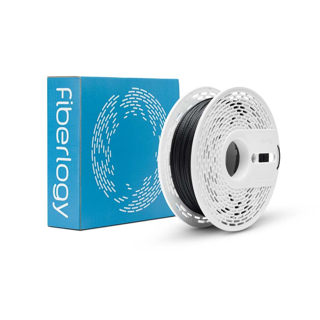 Fiberlogy Nylon PA12+CF15 Schwarz, 1,75 mm (± 0,02), 0,50 kg hochwertiges 15 % Kohlefaser-verstärkte