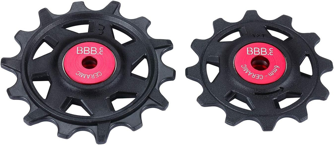 BBB Cycling Fahrradumwerfer Riemenscheibe Keramik 12-T 14-T hintere Stützräder Roller Urban Rennrad