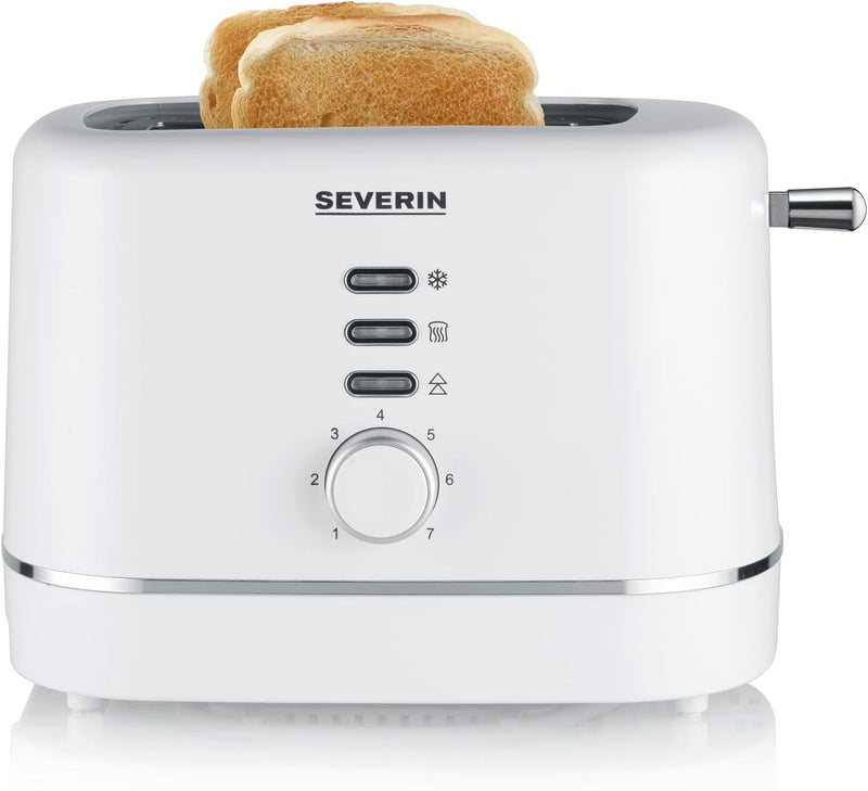 SEVERIN Automatik-Toaster, für 2 Scheiben, Brötchenaufsatz aus Edelstahl, Aufwärm- & Defrosterfunkti