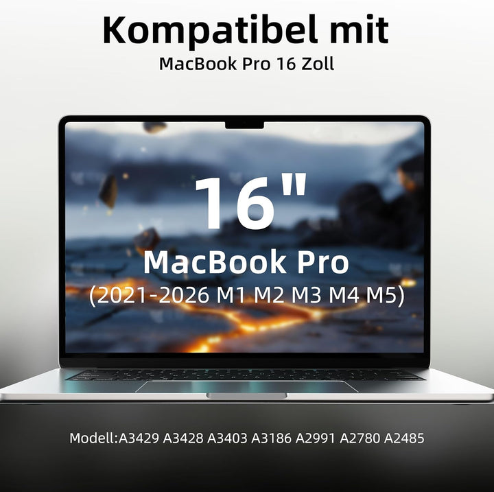 2 Stück Blaulichtfilter Displayschutzfolie für MacBook Pro 16“ (2021-2024, M1, M2, M3, M4), Blendsch