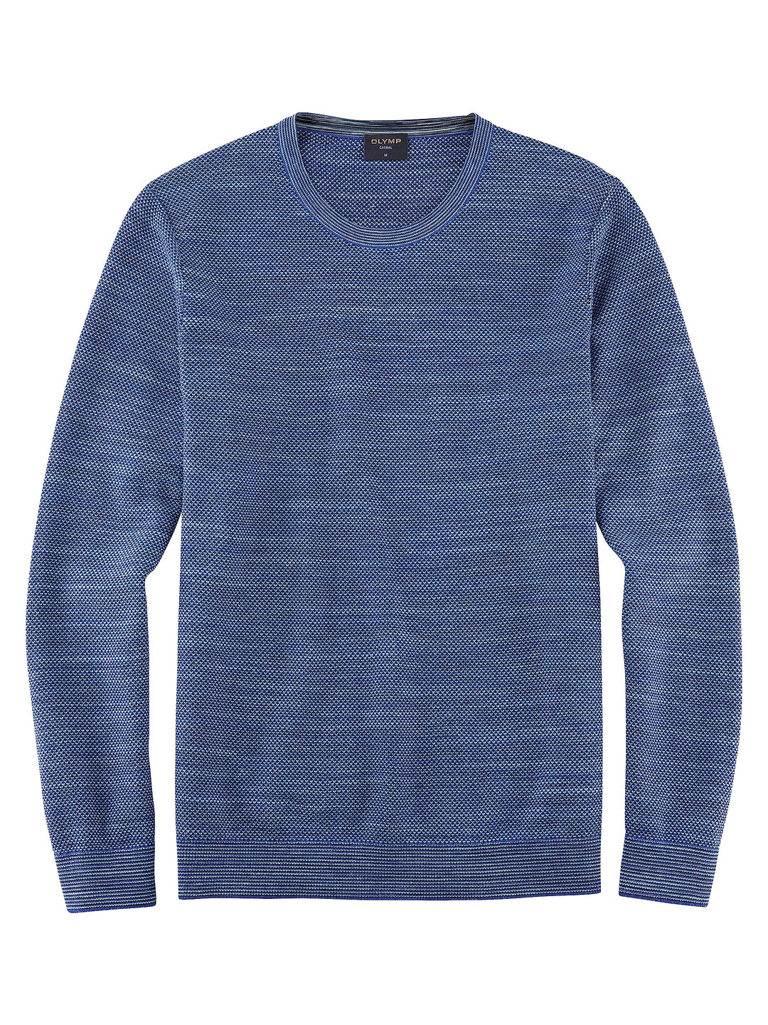 OLYMP Herren Pullover Rundhals Casual Strick,Uni,Regular fit M Nürnbergerblau 17, M Nürnbergerblau 1