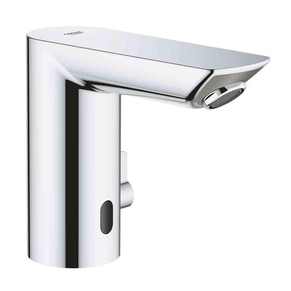 GROHE Bau Cosmopolitan E - Infrarot-Elektronik für Waschtisch (automatische Spülung, flexible Anschl