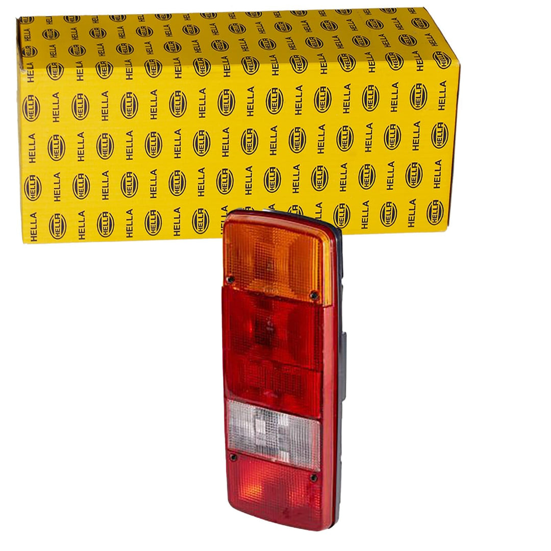 HELLA - Heckleuchte - Glühlampe - 12/24V - Einbau/geschraubt - Lichtscheibenfarbe: mehrfarbig - Stec