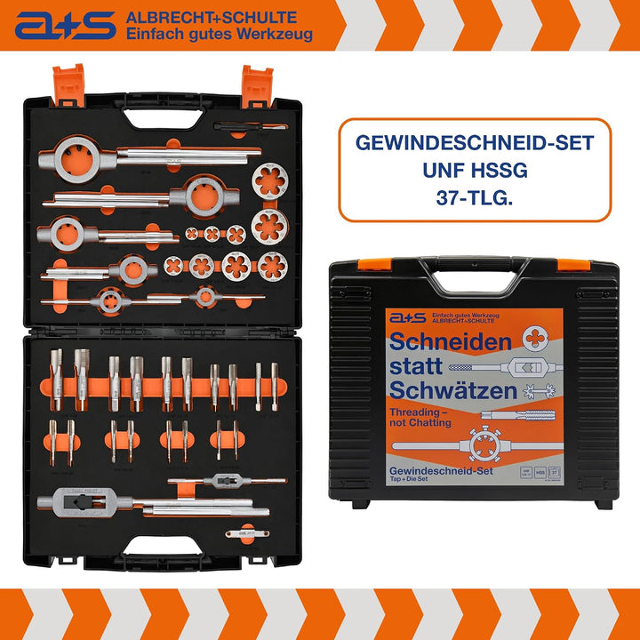 a+s UNF Gewindeschneider Set | HSS-G, 1/4&