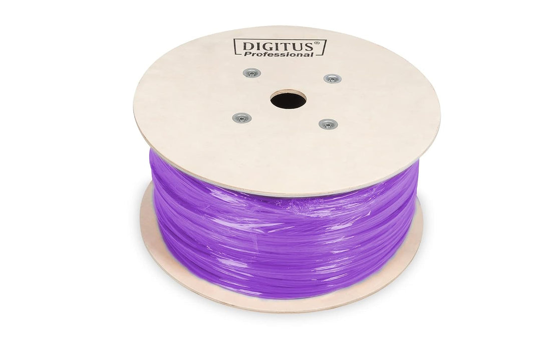 DIGITUS 305 m Cat 6 Netzwerkkabel - F-UTP Simplex - BauPVO Eca - LSZH Halogenfrei - 250 MHz Kupfer A