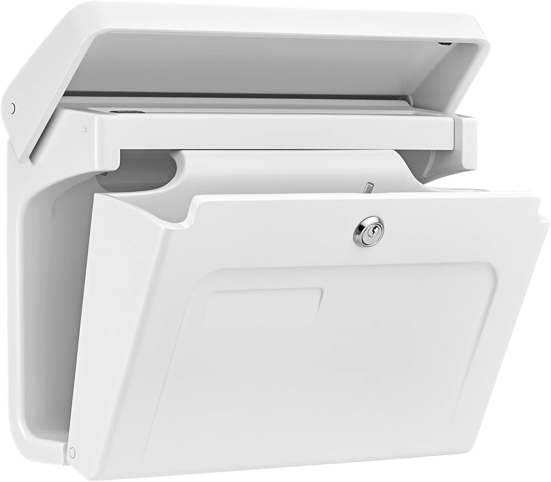 Burg-WÄCHTER Briefkasten mit Zeitungsfach, Kunststoff, Einwurf-Format DIN C4, 2 Schlüssel, Fehmarn 3