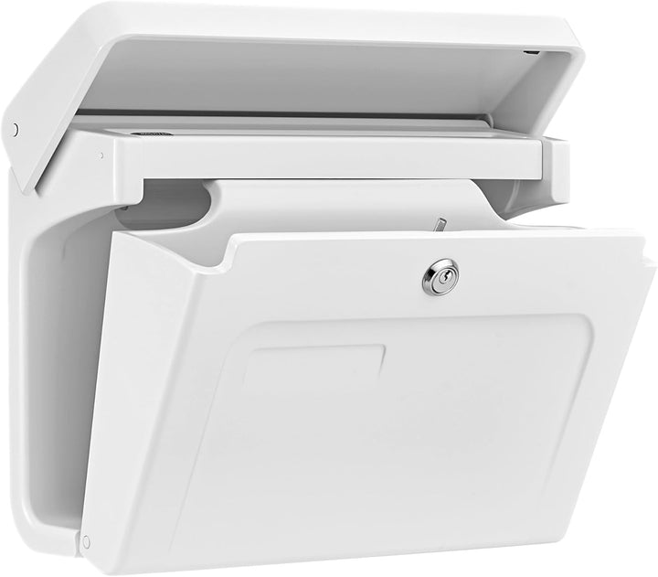 Burg-WÄCHTER Briefkasten mit Zeitungsfach, Kunststoff, Einwurf-Format DIN C4, 2 Schlüssel, Fehmarn 3