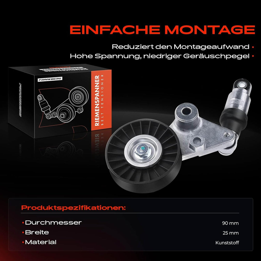 Frankberg Spannrolle Riemenspanner für Astra G Frontera B Omega B Signum Vectra B/C Zafira A 9-3 Die