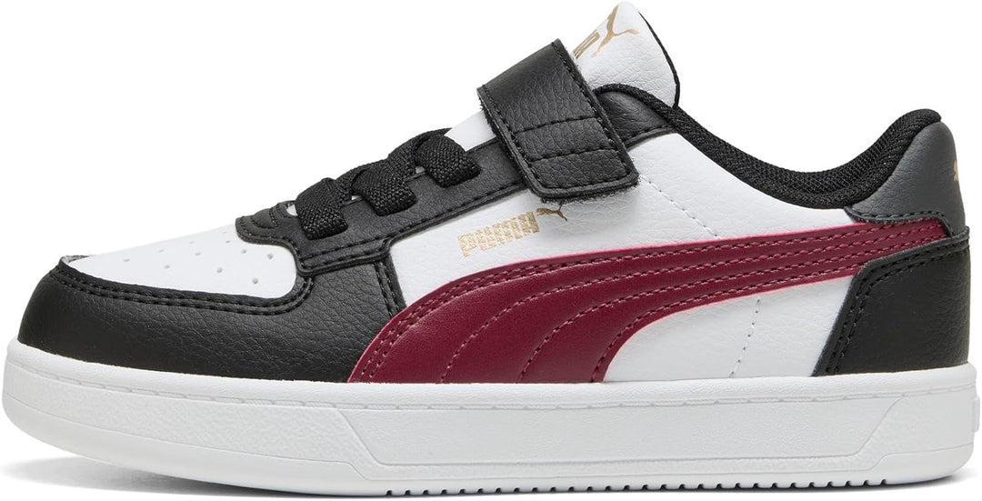 PUMA Unisex Kinder Caven 2.0 Ac+ Ps Sneaker 28 EU Puma Black Team Regal Red Puma White, 28 EU Puma B