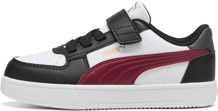 PUMA Unisex Kinder Caven 2.0 Ac+ Ps Sneaker 28 EU Puma Black Team Regal Red Puma White, 28 EU Puma B