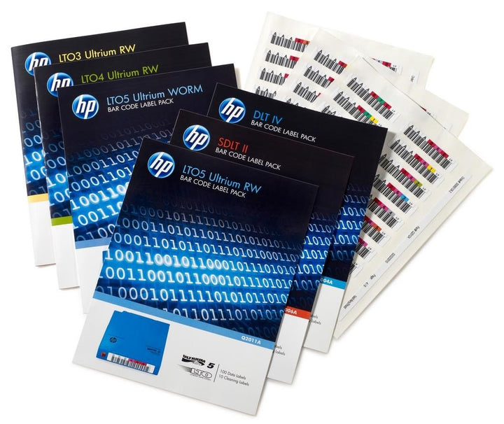 HPE LTO Ultrium 6 RW Bar Code Label Pack