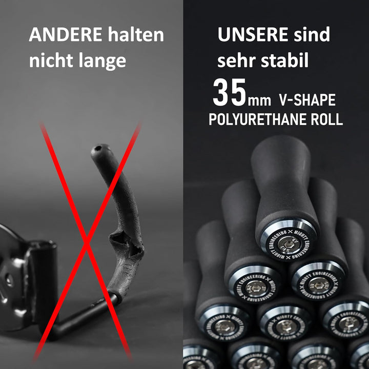 MIGHTY ENGINEERING Fahrrad Wandhalterung ONE4ALL – Vertikale Aufbewahrung für Rennrad, MTB u. E-Bike