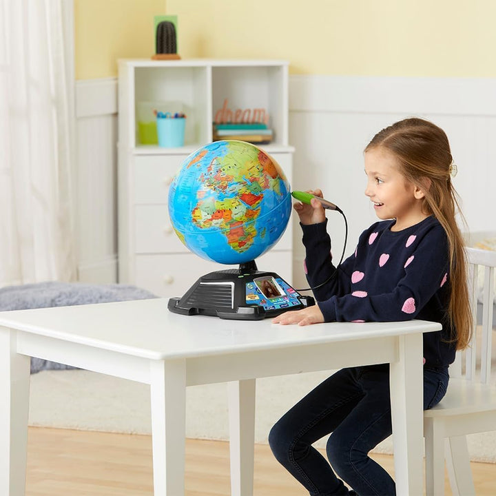 VTech Giramondo Interaktiver Videokarten, Weltkarte für Kinder, mit Touch-Stift und Bildschirm 2,7 Z
