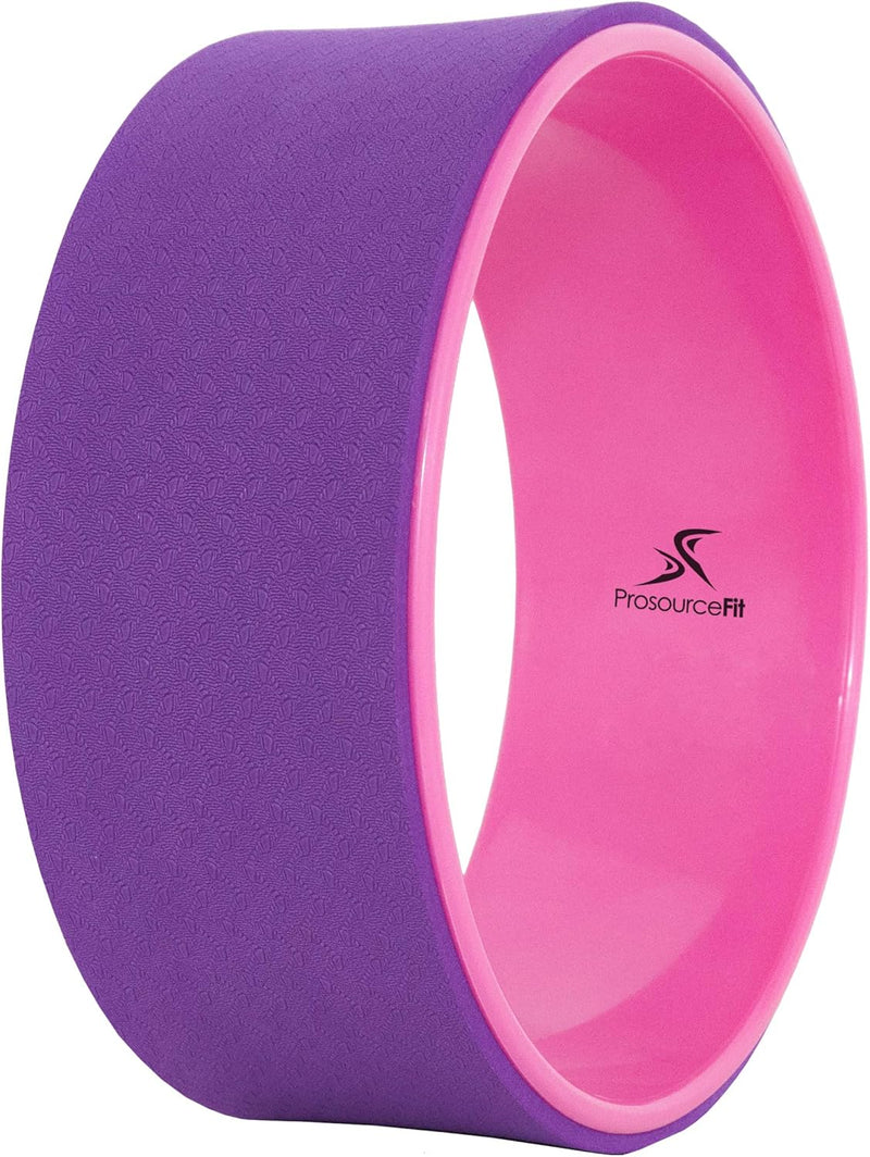 ProsourceFit Yoga Wheel Prop 12” for Improving Yoga Poses & Backbends, Flexibility, Balance, Stretch