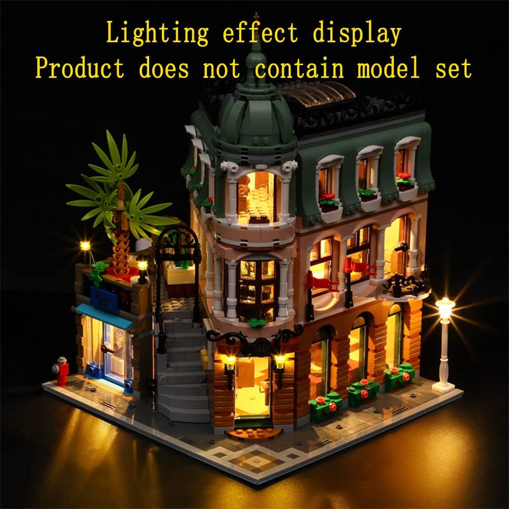 GEAMENT LED Licht-Set Kompatibel mit Lego Boutique Hotel - Beleuchtungsset für Creator 10297 Baumode