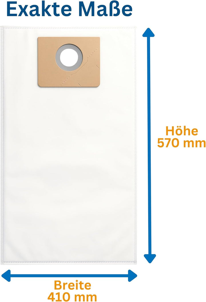 5 Vliesfiltertüten für Kärcher Serie NT 35/1 (Ap, Adv, Tact, Te, ..) alternativ Staubsaugerbeutel zu
