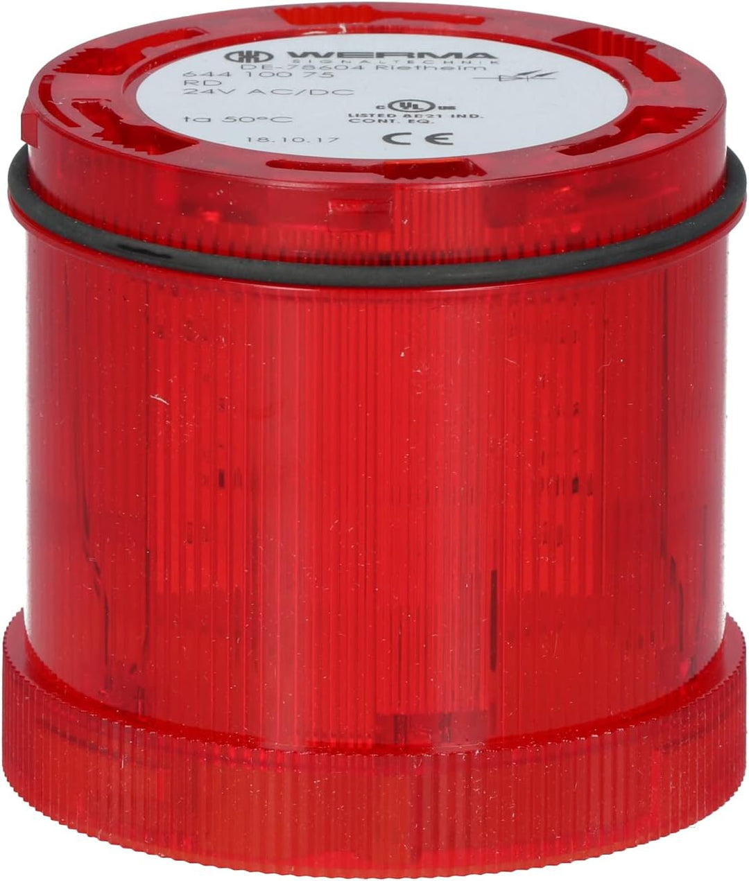 WERMA 644.100.75 RD LED-Dauerlichtelement 24VAC/DC, 24 V, Rot