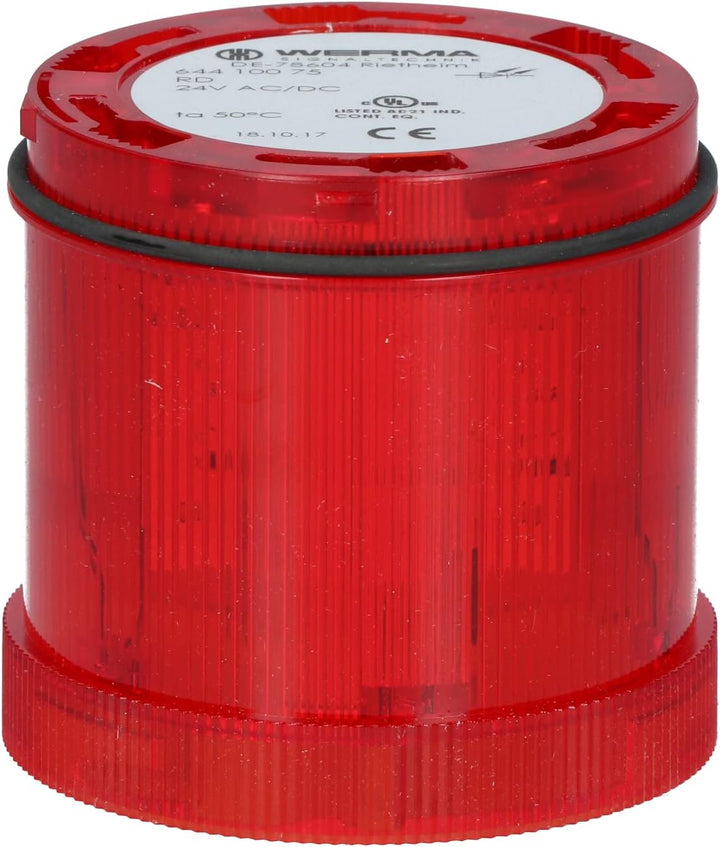 WERMA 644.100.75 RD LED-Dauerlichtelement 24VAC/DC, 24 V, Rot