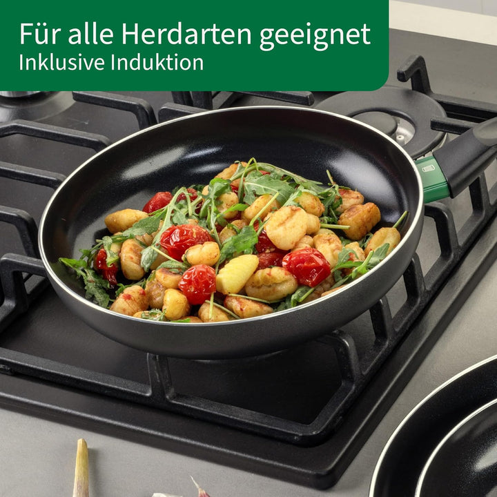 FACKELMANN Chefkoch Aluminium-Pfanne Ø20 cm Bielefeld mit Keramik-Antihaft-Beschichtung – Bratpfanne
