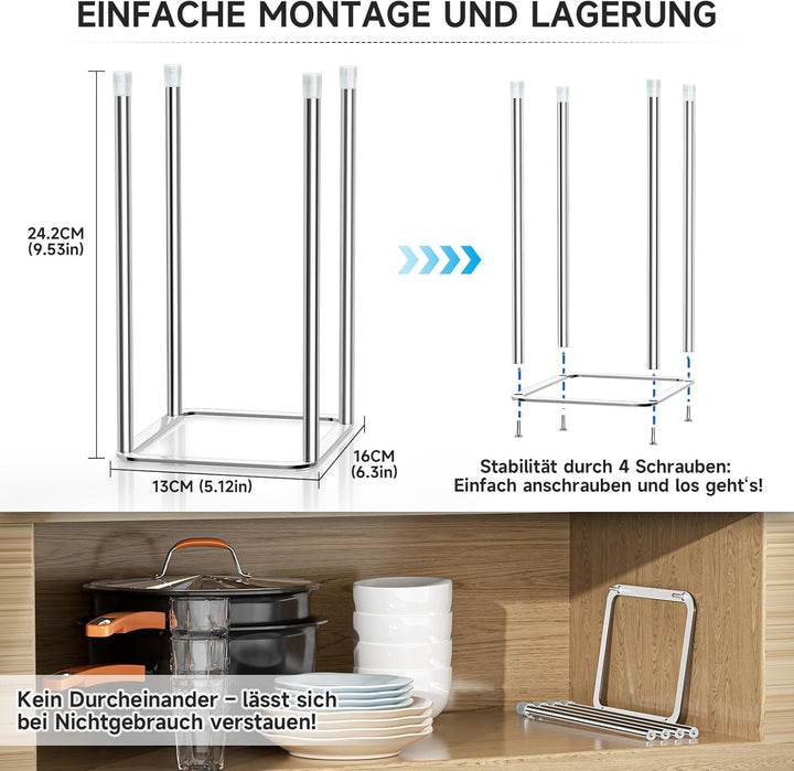 Flaschentrockner, Abtropfgestell Flaschen, Flaschenhalter Küche, Babyflaschen Trockenständer, Wieder