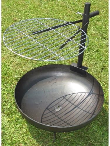 LINDER Grillrost für Feuerschale Ø40cm verchromter Rost höhenverstellbare Halterung