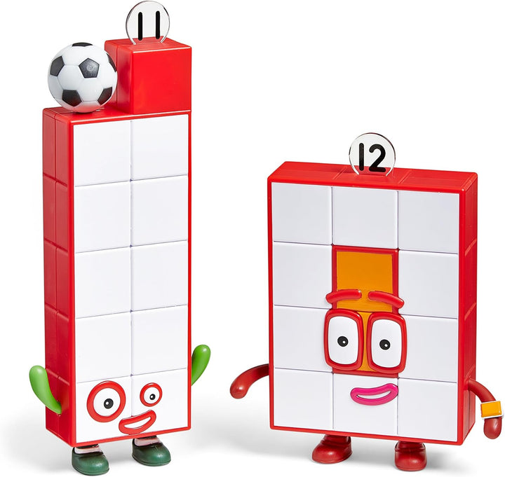 Learning Resources Numberblocks Elf und Zwölf Figurenset, Lernspielzeug, Mathe, Zählen, Fantasievoll