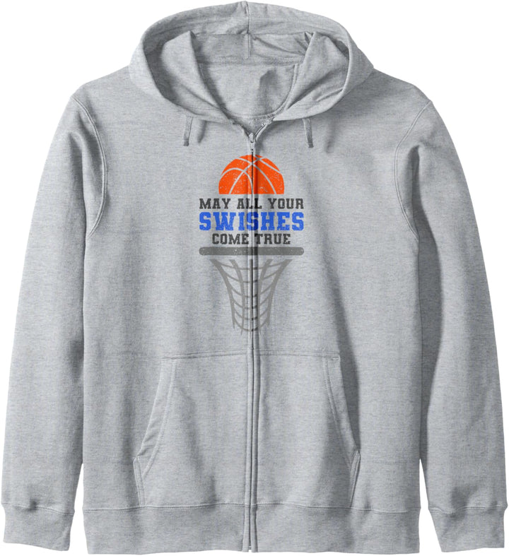 Basketball May All Your Swishes Come True für Basketballer Kapuzenjacke