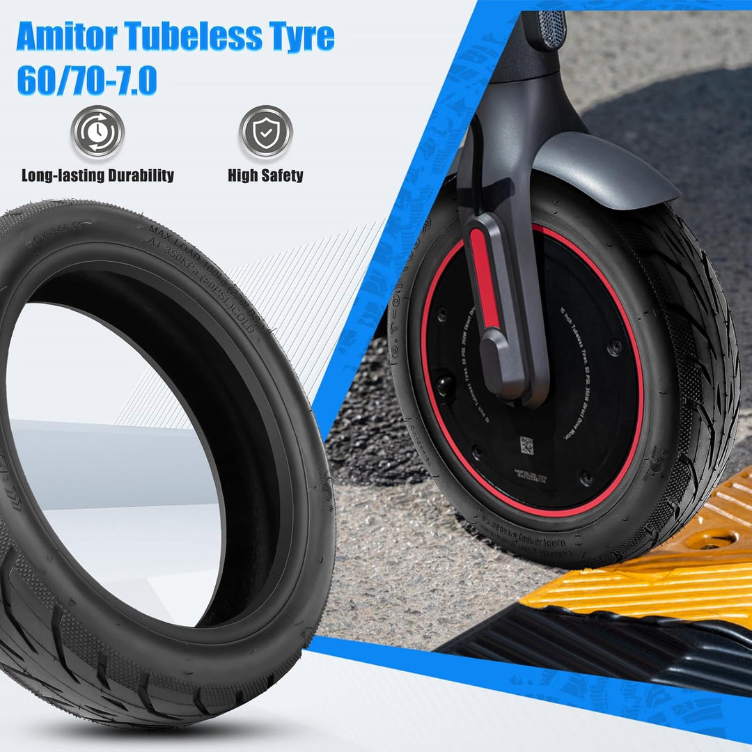 60/70-7.0 Reifen Tubeless für Xiaomi 4 Pro (1. Gen) E-Scooter, Verschleissfest & Gewichtsreduzierung
