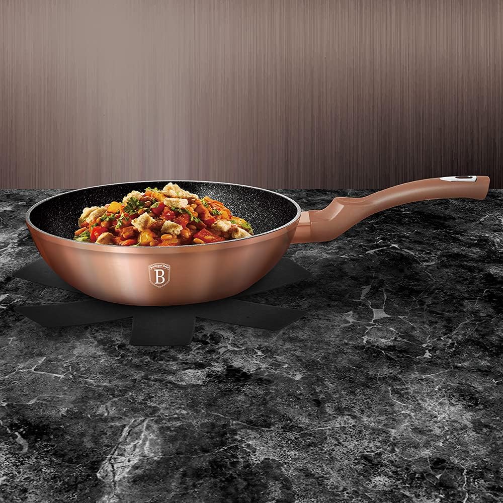 Berlingher Haus Pfanne Wok Rosegold Collection Kupfer 28 cm - BH-1512