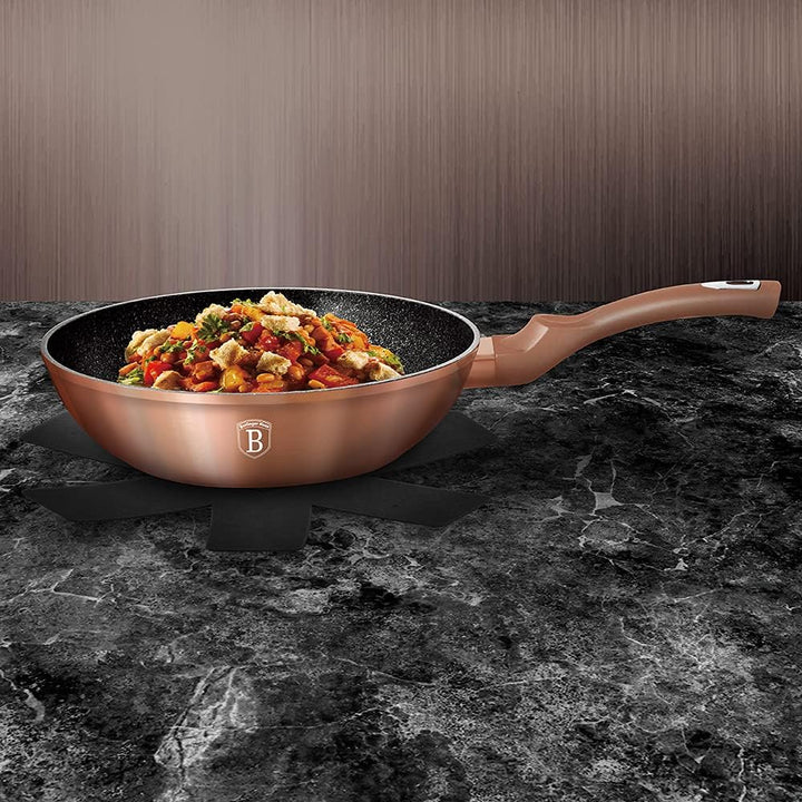 Berlingher Haus Pfanne Wok Rosegold Collection Kupfer 28 cm - BH-1512