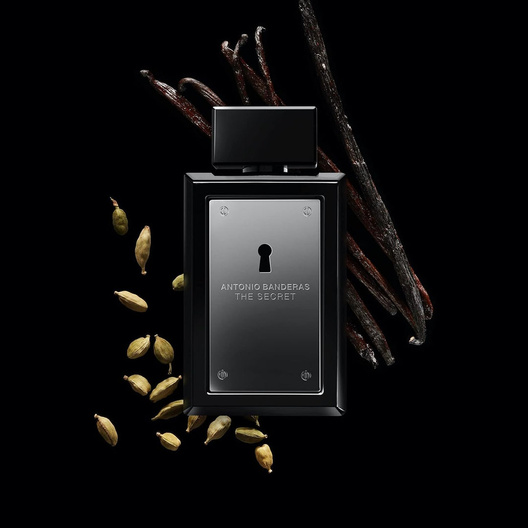 Antonio Banderas Perfumes - The Secret - Eau de Toilette Spray für Herren, Fruchtiger Lederduft - 20