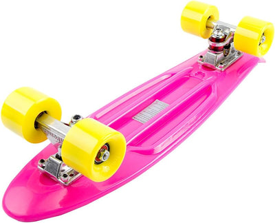 FunTomia Kinder Skateboard Cruiserboard Miniboard 57cm mit oder ohne LED Leuchtrollen Alu Truck Mach