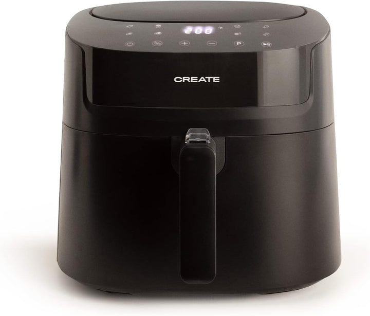 CREATE/FRYER AIR PRO LARGE/Heissluftfritteuse 6.2L Schwarz/Mit Timer, Monitor LCD, praktisch, einfac