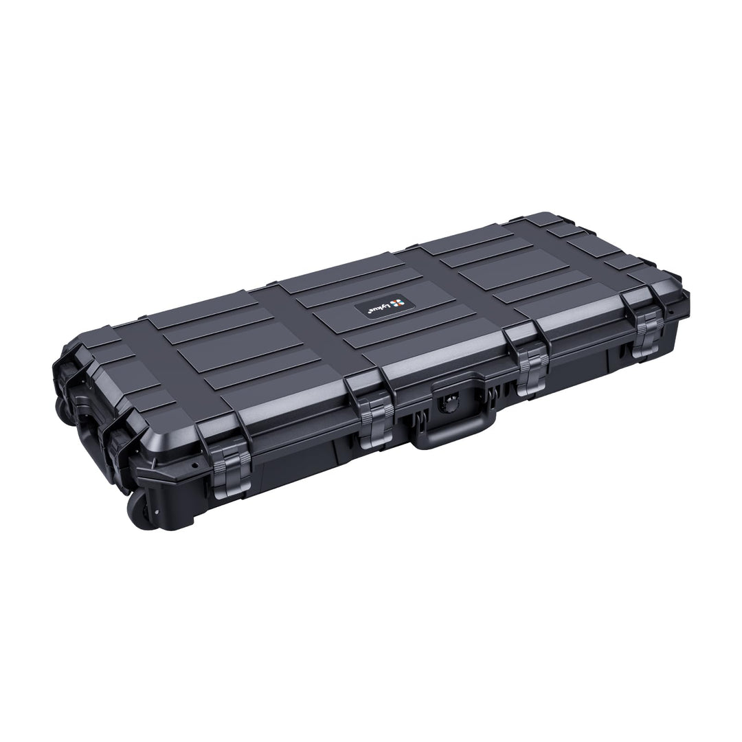 Lykus HC-9010 Wasserdicht Koffer mit anpassbar Rasterschaumstoff, Innengrösse 86,8x33,5x13 cm, Passe
