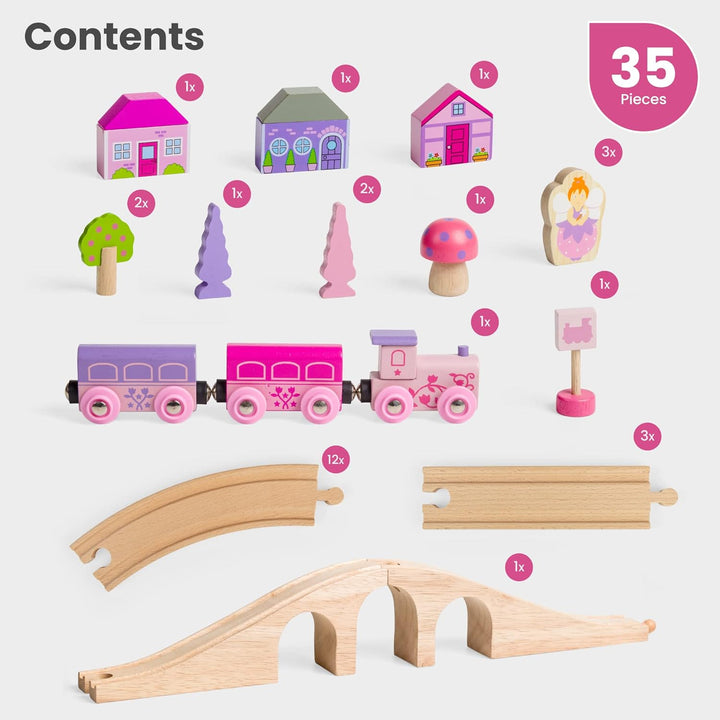 Bigjigs Rail Holzeisenbahn Set Märchen 8