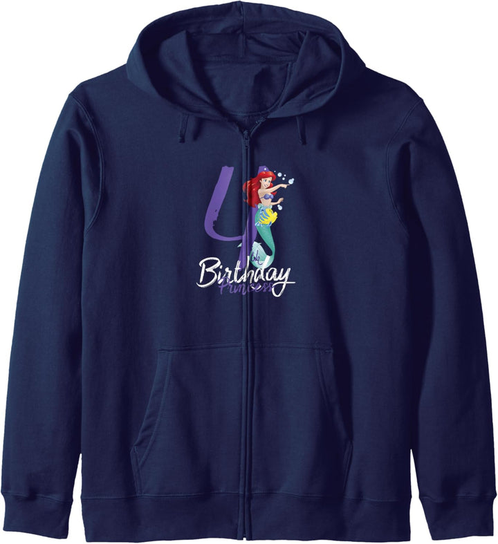 Disney Little Mermaid Ariel 4th Birthday Princess Kapuzenjacke