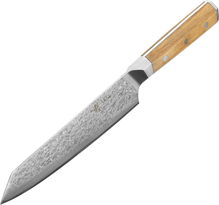 Wakoli Oribu Chefmesser Kiritsuke 20 cm extrem scharfe Klinge aus 67 Lagen I Damast Küchenmesser und