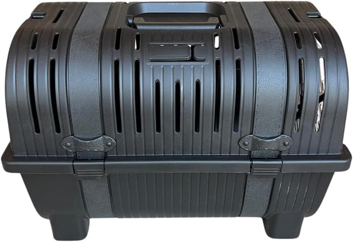 Mamapetz Lull Carrier Premium Haustier Transportbox Hund & Katze Sicher & Stilvoll (Schwarz), Schwar