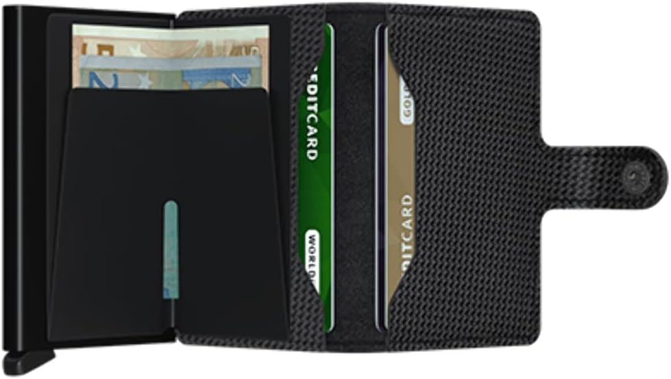 Secrid Geldbörse Miniwallet Carbon, Carbon Black