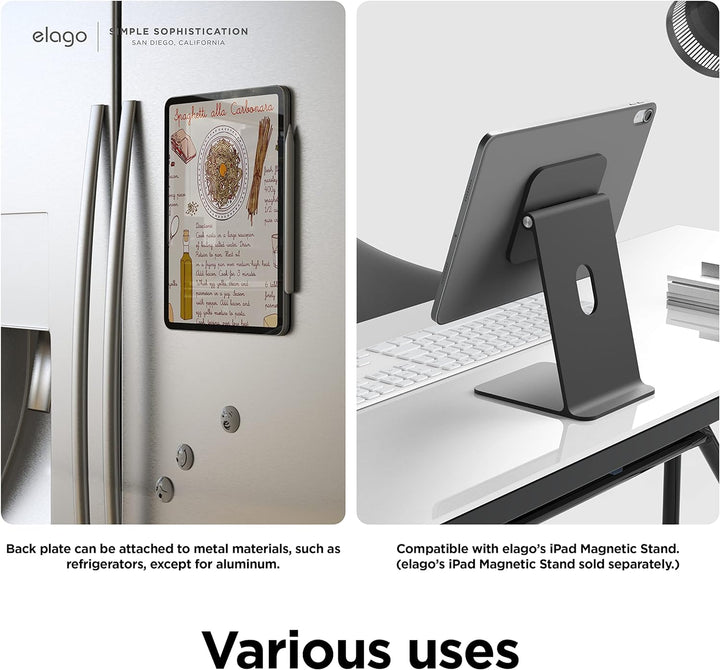 elago Magnetische Folio Hülle Kompatibel mit iPad 10. Generation [10,9] - Rückwand Kann an Metallmat